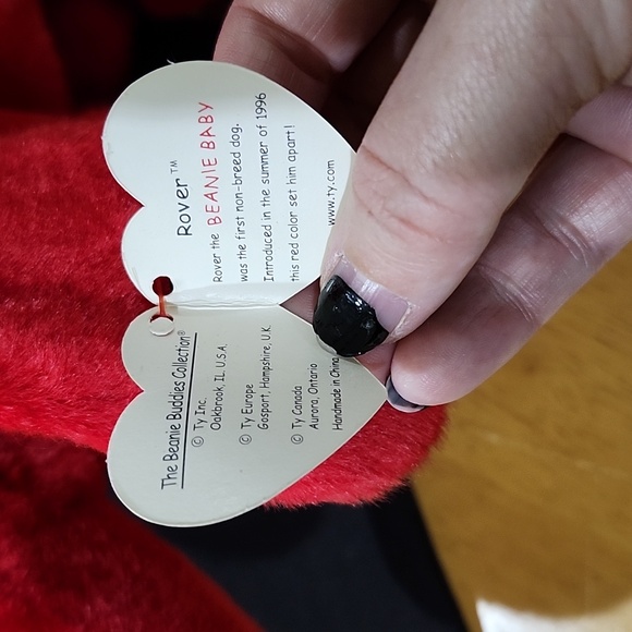 VINTAGE TY LARGE ROVER BEANIE BABY - Picture 2 of 3